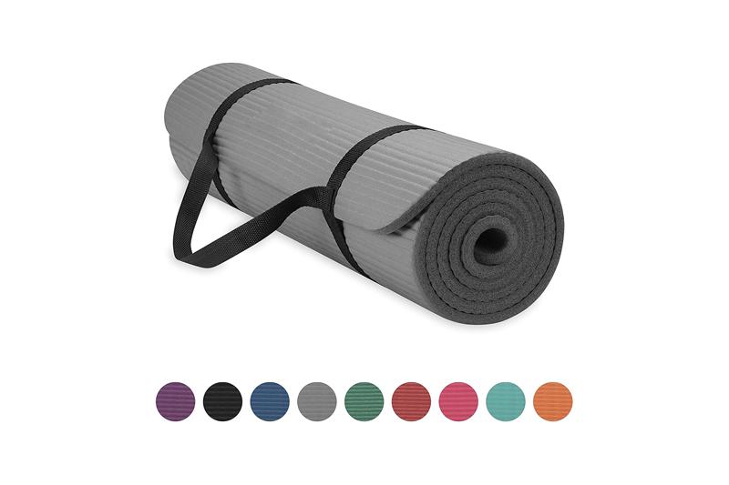 Tappetino yoga NBR nero extra spesso