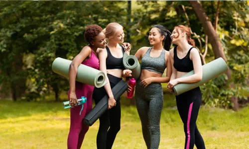 Come si distingue la parte anteriore da quella posteriore di un tappetino da yoga?