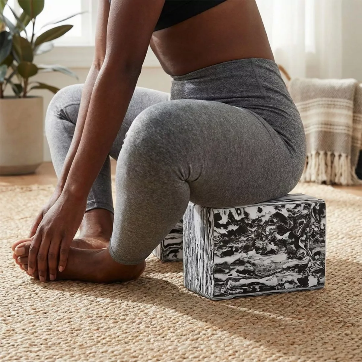Wood-grain Texture EVA Yoga Block