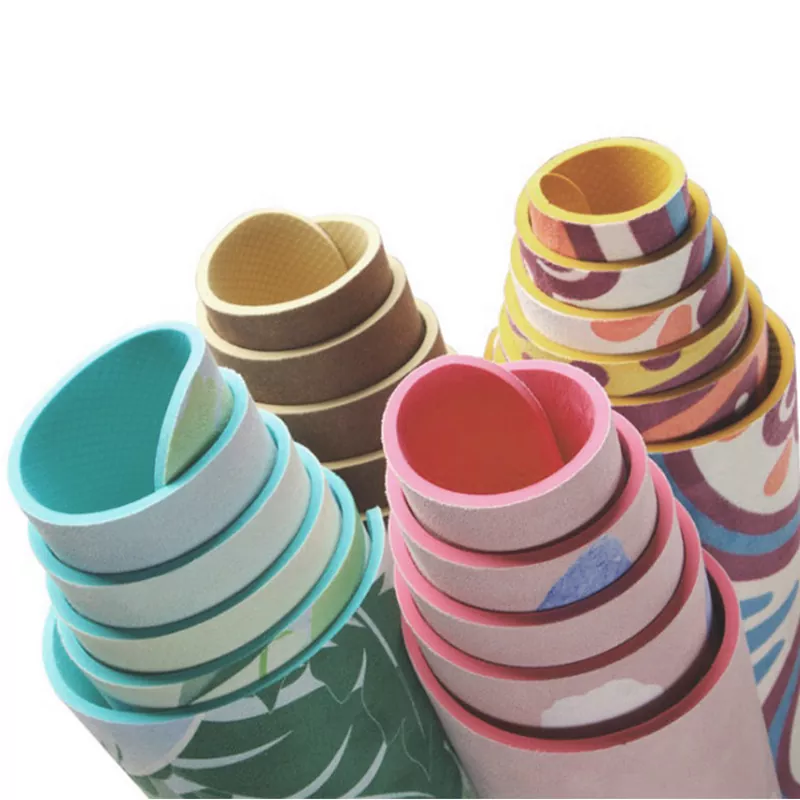 Tappetino yoga in TPE scamosciato